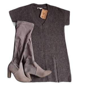 NWT Ruff Hewn Gray Sweater Dress